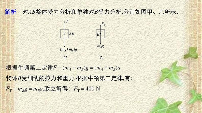 2022-2023年高考物理一轮复习 简单连接体问题和临界问题课件04