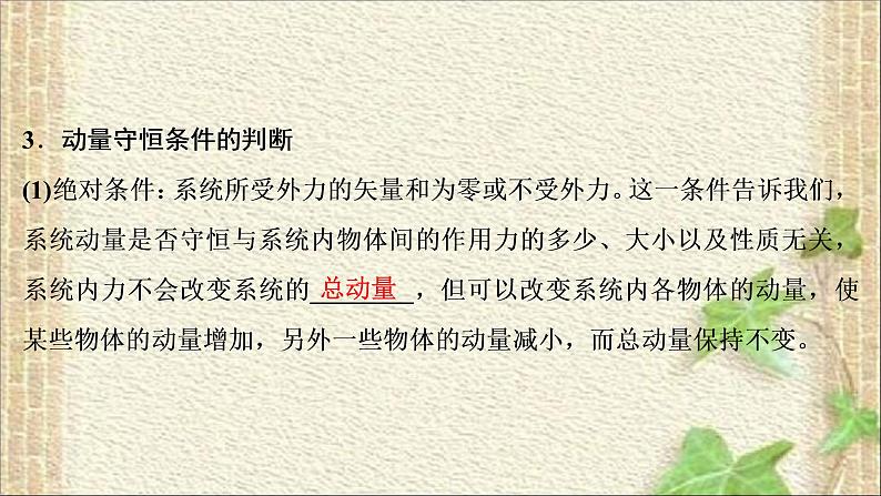 2022-2023年高考物理一轮复习 动量和动量守恒定律课件06