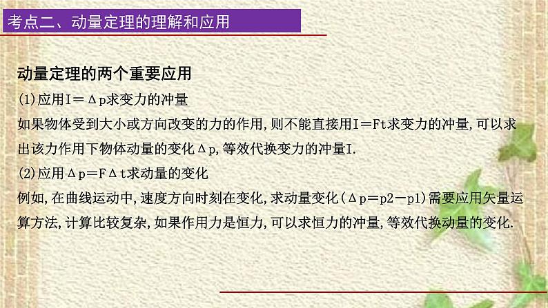 2022-2023年高考物理一轮复习 动量课件07