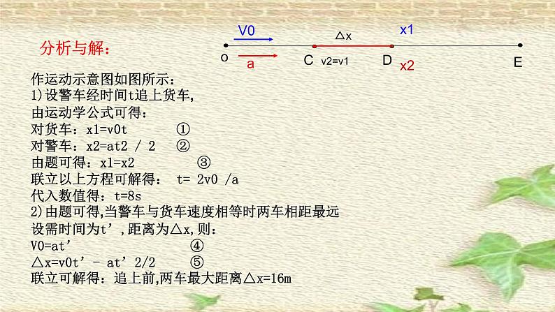 2022-2023年高考物理一轮复习 相遇和追及问题课件07