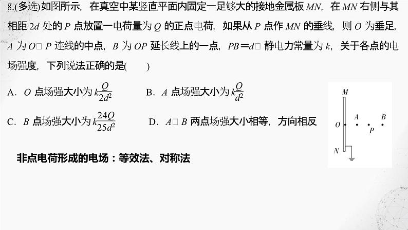 2022届高考物理二轮复习课件：第13讲  场的叠加第5页