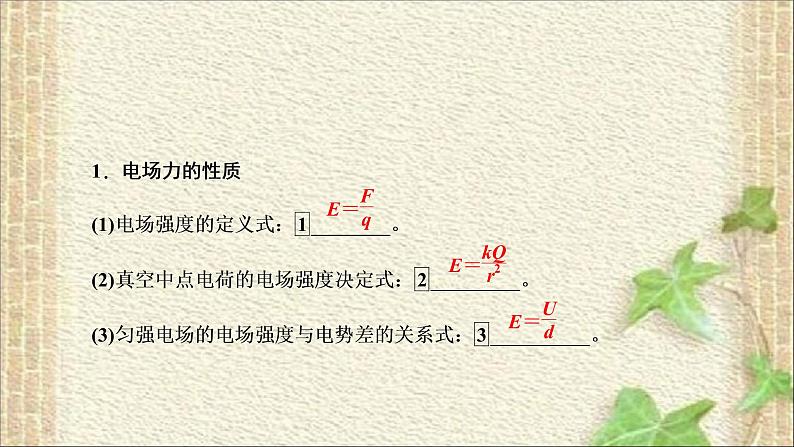 2022-2023年高考物理一轮复习 电场和磁场及带电粒子运动问题课件02