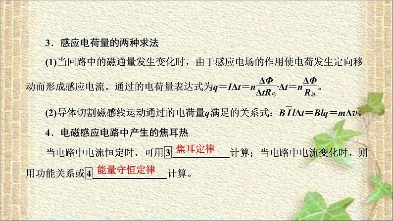 2022-2023年高考物理一轮复习 电磁感应定律及应用课件04