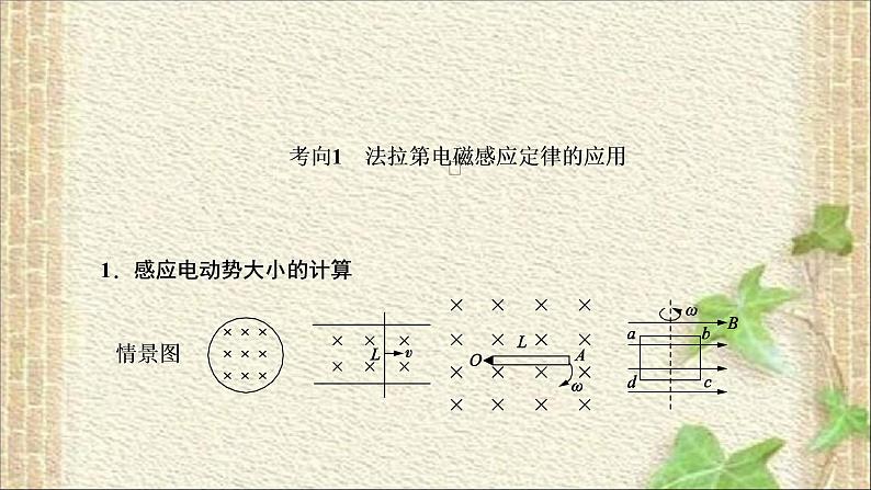 2022-2023年高考物理一轮复习 电磁感应定律及应用课件07