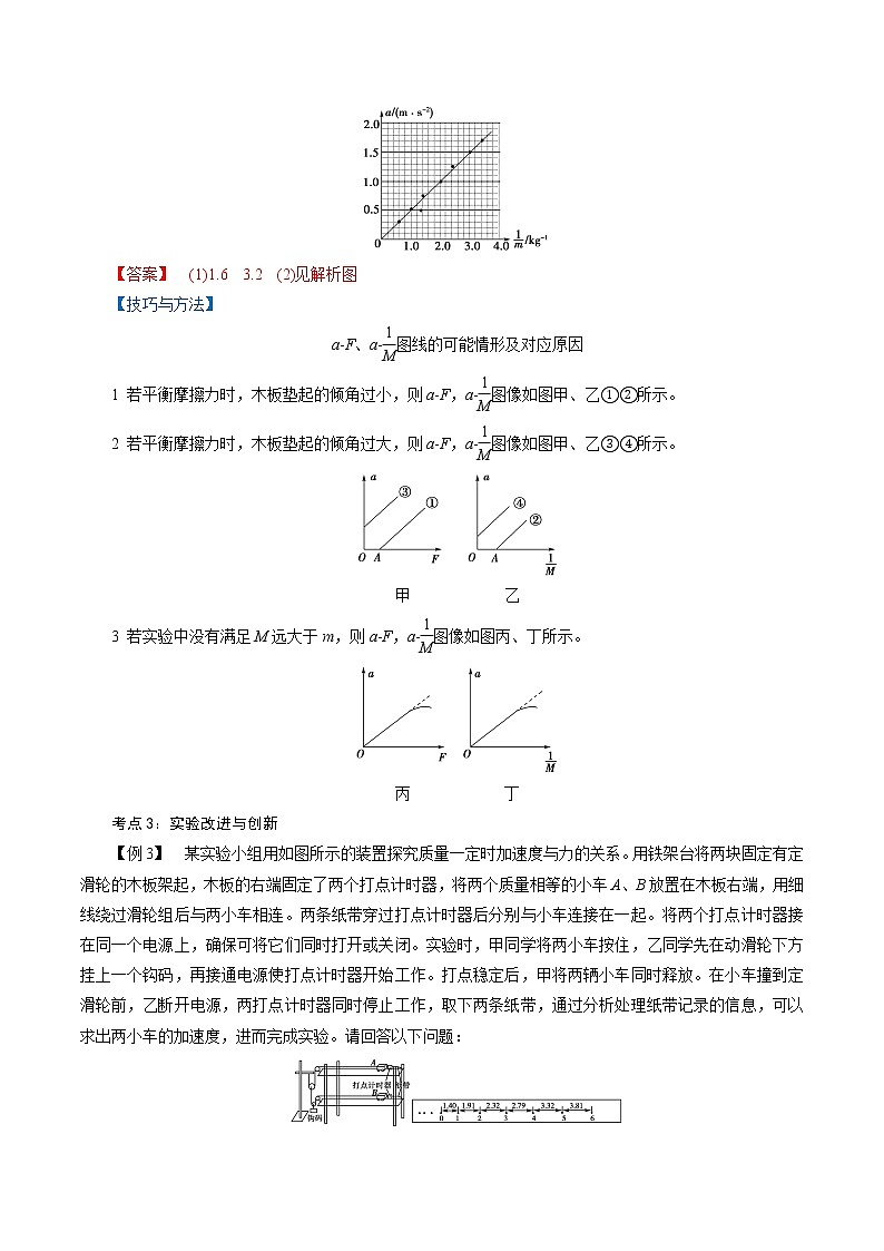 4.2  实验：探究加速度与力、质量的关系-2022-2023学年高一物理精讲精练（新人教版必修第一册）03