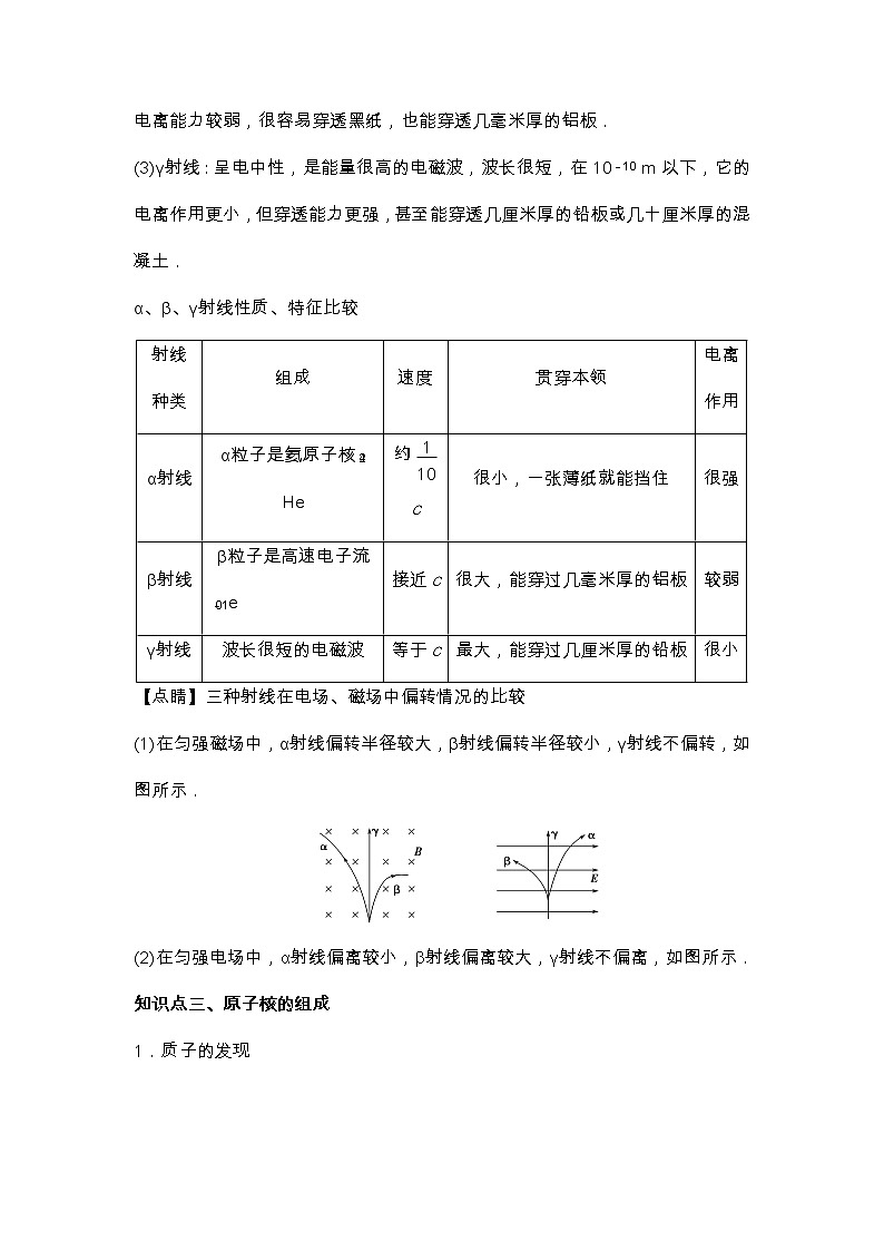 第5章第1节原子核的组成  学案—2022-2023学年【新教材】人教版（2019）高中物理选择性必修第三册02