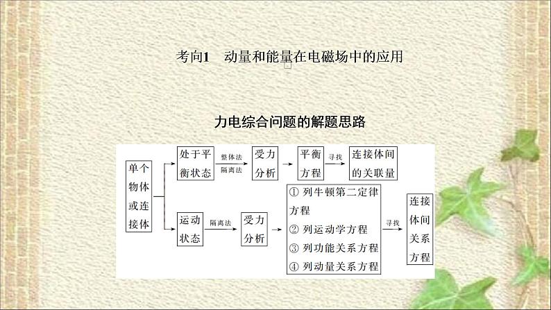 2022-2023年高考物理一轮复习 电学中的动量和能量问题课件02