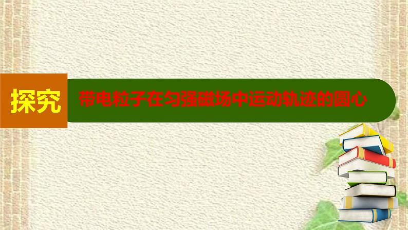 2022-2023年高考物理一轮复习 带电粒子在有界磁场中的运动轨迹五种方法制图后最新课件第1页