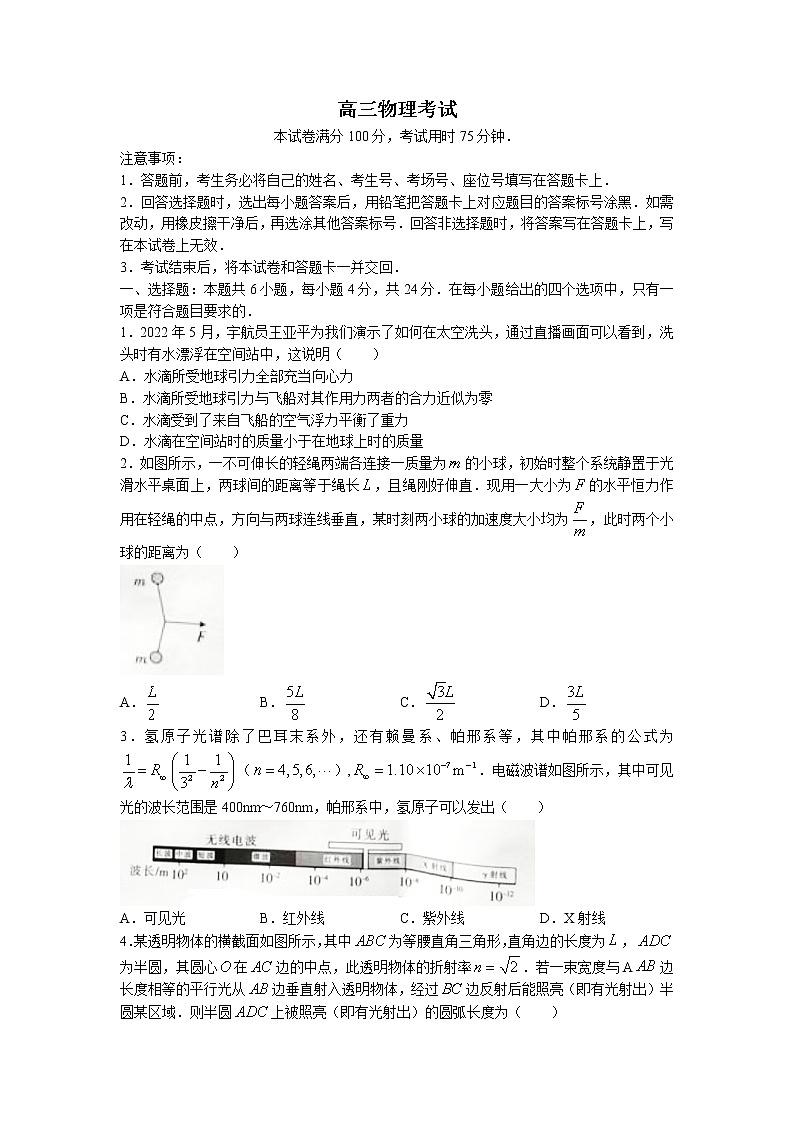 2023湖南省三湘创新发展联合高三上学期起点调研考试物理试卷含答案第1页
