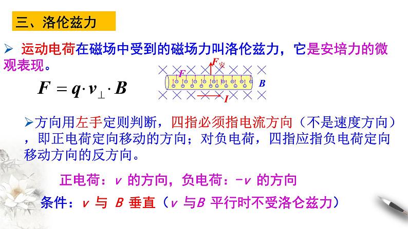 高中人教物理选择性必修二第一章 安培力与洛伦兹力复习（课件）同步备课第8页