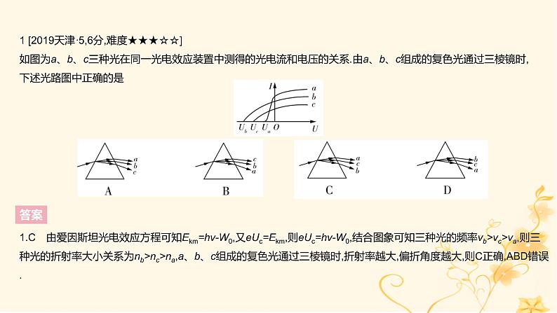 高考物理二轮复习精练专题十六原子物理课件03