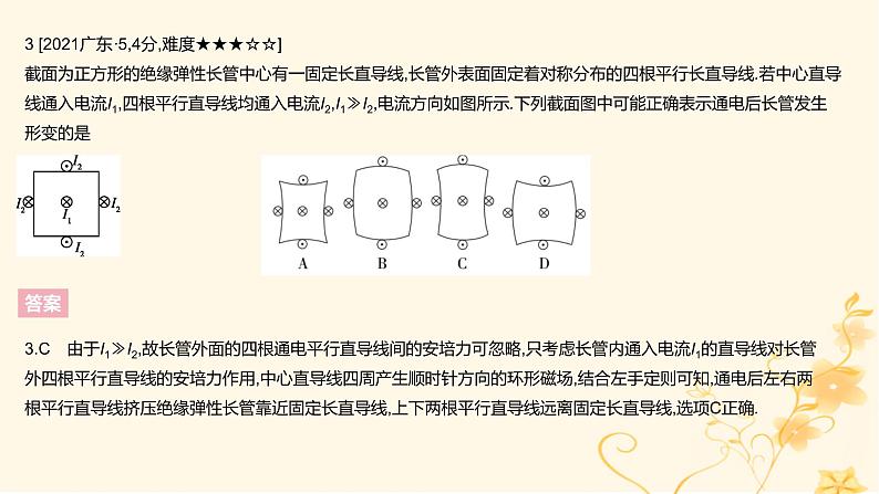 高考物理二轮复习精练专题十磁场课件第5页