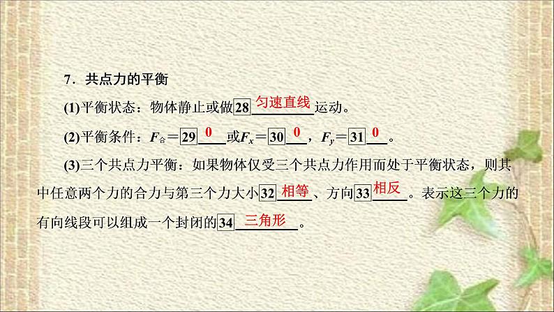 2022-2023年高考物理一轮复习 力与物体的平衡 (2) 课件08