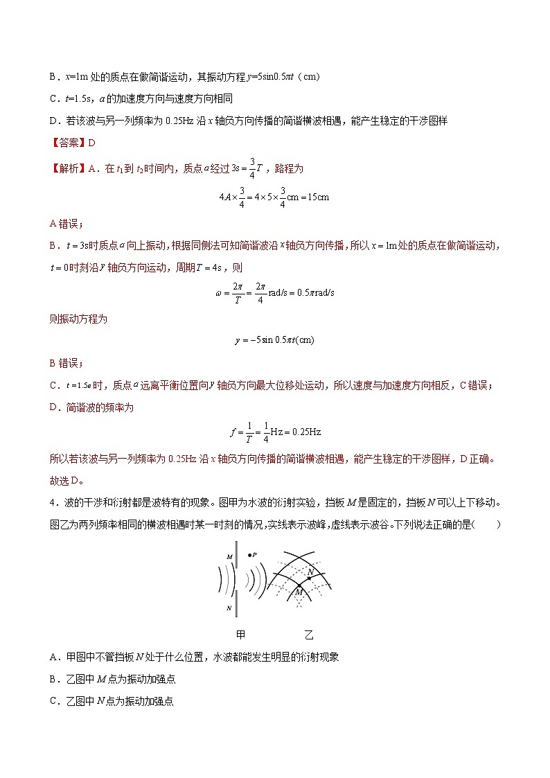 第三单元+机械波+（B卷·提升能力）-2022-2023学年高二物理同步单元AB卷（人教版2019选择性必修第一册）02