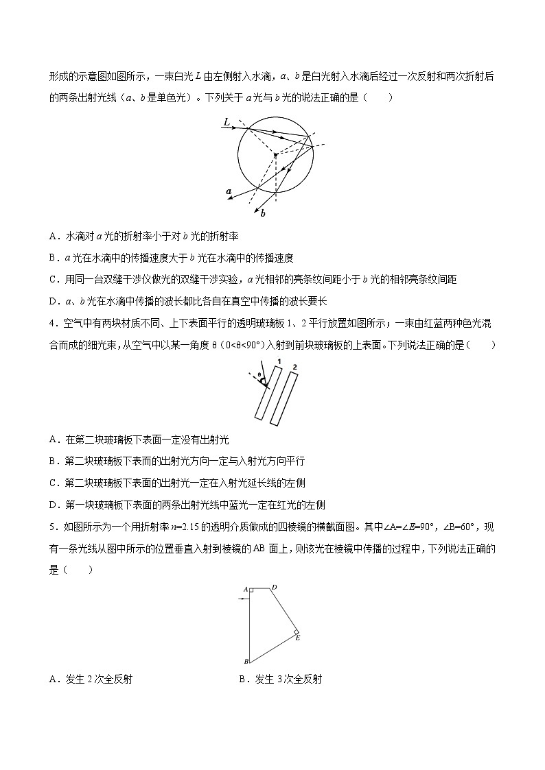 第四单元+光（A卷·夯实基础）-2022-2023年高二物理同步单元AB卷（人教版2019选择性必修第一册）02