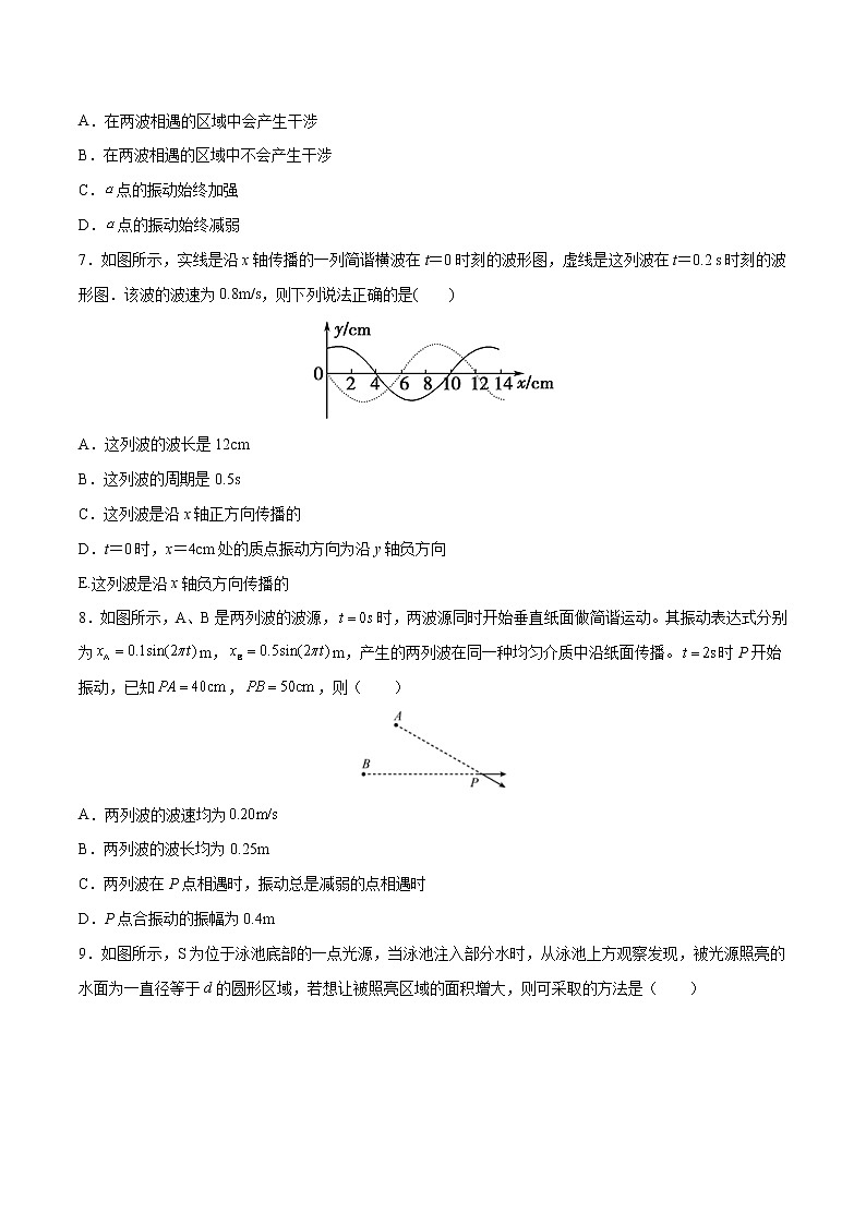 阶段检测二（基础过关）机械波光B卷2022-2023学年高二物理同步双优测试AB卷（人教版2019选择性必修第一册）03