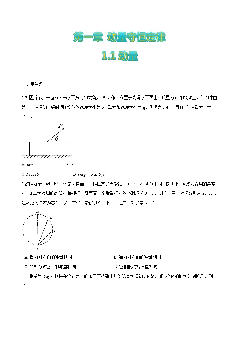 1.1动量（原卷版）第1页
