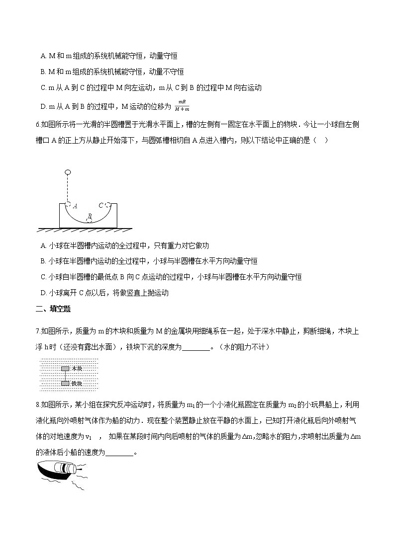 1.6反冲现象+火箭-高二物理优化训练（2019人教版选修第一册）02