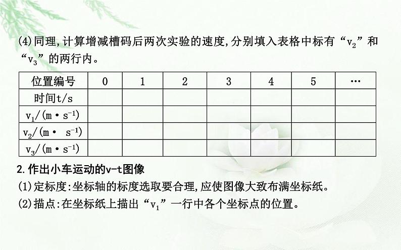 人教版高中物理必修第一册第二章1实验探究小车速度随时间变化的规律课件第7页