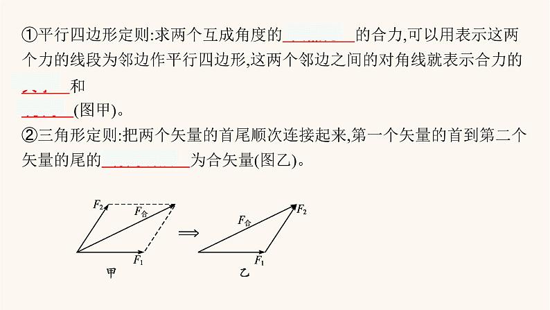 高考物理一轮复习第2章相互作用共点力的平衡第2节力的合成与分解课件第5页