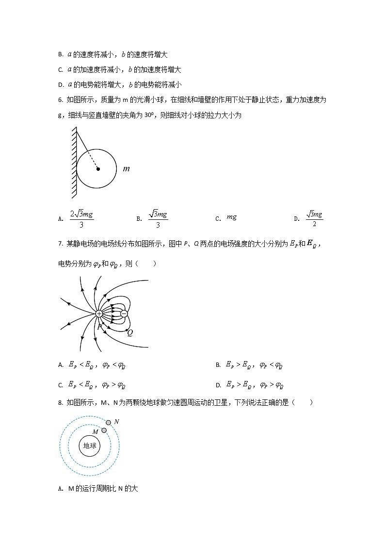 2021-2022学年广西钟山中学高二上学期（9月）第一次月考物理试题（Word版）第2页