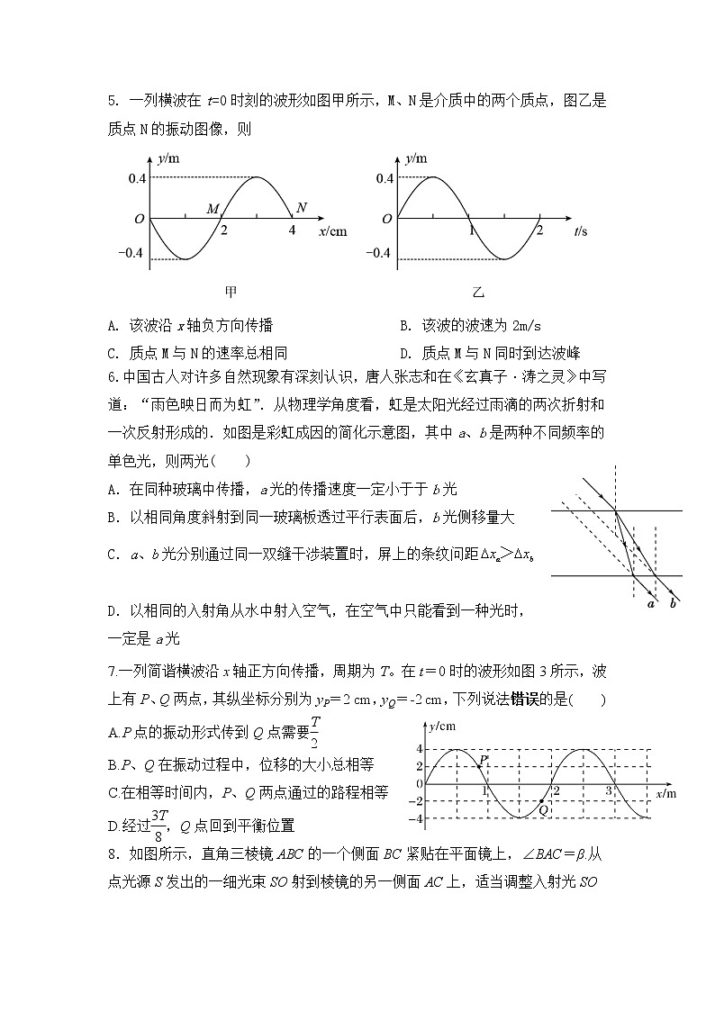 2021-2022学年新疆石河子第一中学高二下学期5月月考物理试题（Word版）02