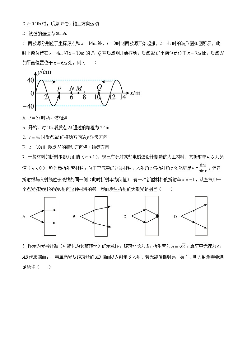 山西省太原师范学院附属中学2022-2023 学年高三上学期第一次月考物理试题（原卷版）第3页