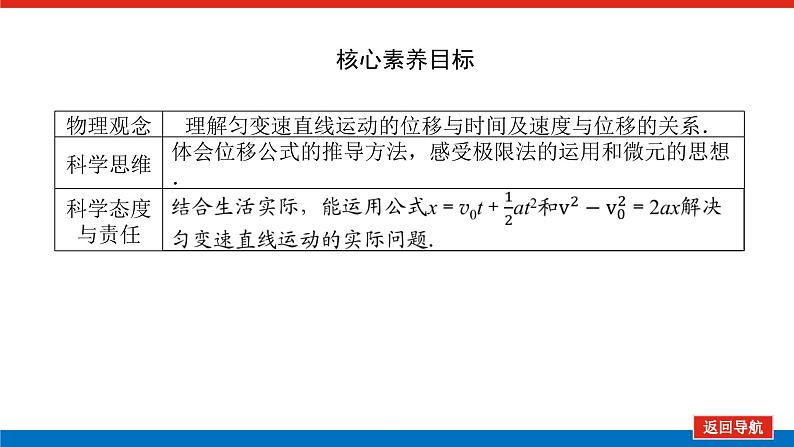 新人教版高中物理必修第一册第二章匀变速直线运动的研究导学案+课件03