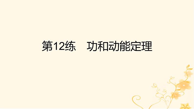 高考物理二轮复习精练专题六机械能守恒定律课件第2页