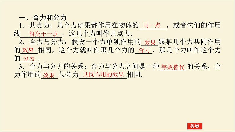 新人教版高中物理必修第一册第三章相互作用__力5.力的合成和分解课件第6页