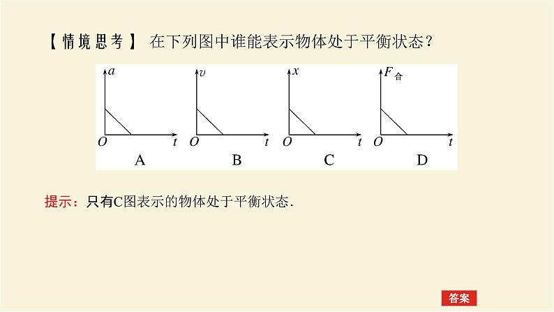 新人教版高中物理必修第一册第三章相互作用__力7.共点力的平衡学案+PPT课件07