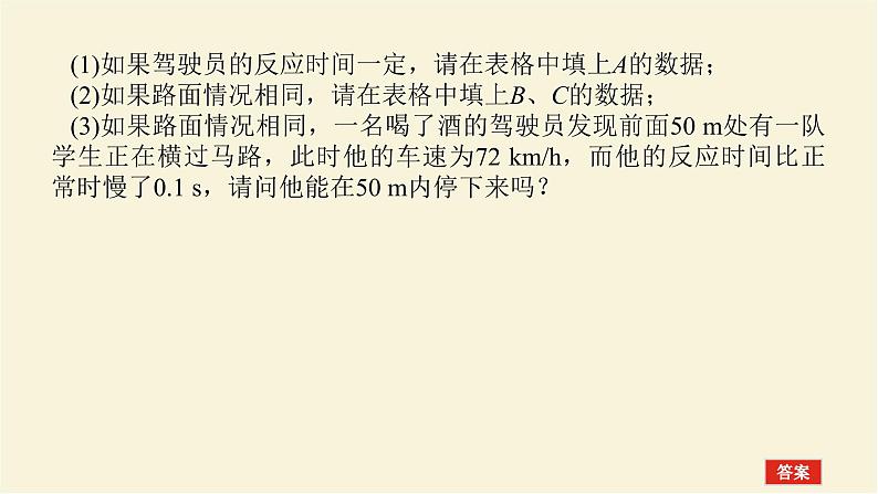 新人教版高中物理必修第一册第二章匀变速直线运动的研究素养提升6生活科技中的匀变速直线运动(STSE问题)学案+PPT课件05