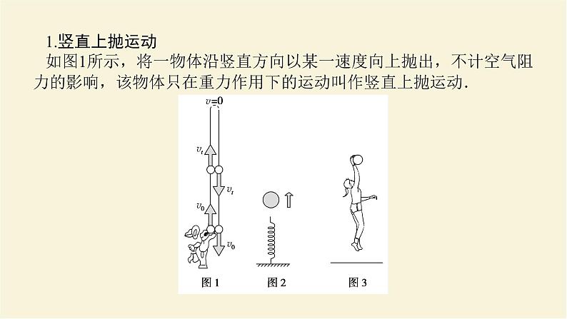 新人教版高中物理必修第一册第二章匀变速直线运动的研究素养提升7竖直上抛运动的特点和规律学案+PPT课件02