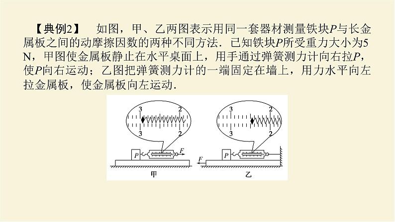 新人教版高中物理必修第一册第三章相互作用__力素养提升9摩擦力的突变及动摩擦因数的测定学案+PPT课件07