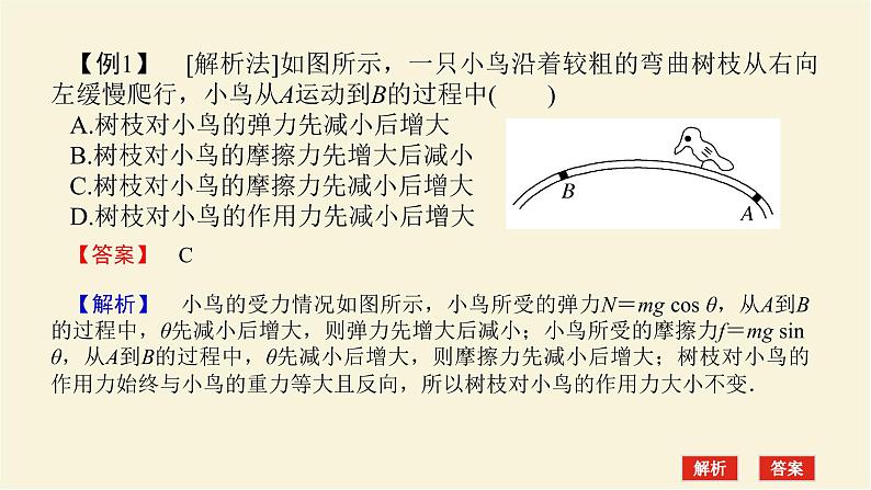 新人教版高中物理必修第一册第三章相互作用__力素养提升11物体的动态平衡学案+PPT课件04