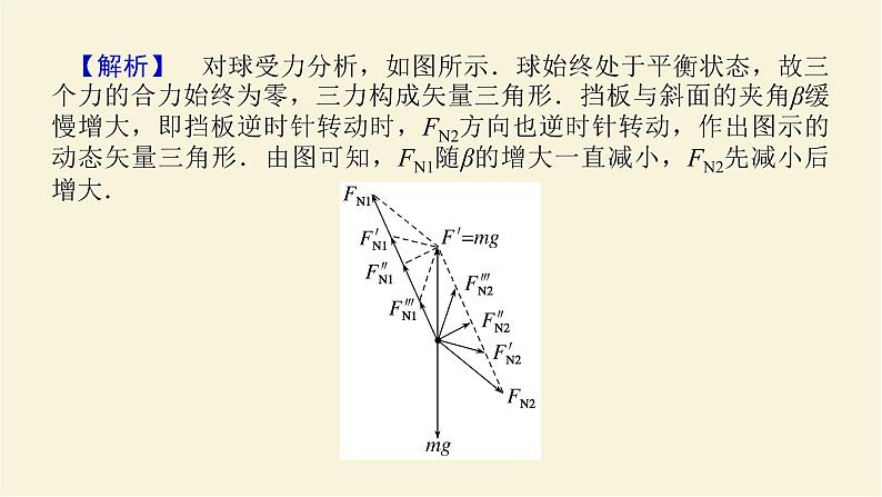 新人教版高中物理必修第一册第三章相互作用__力素养提升11物体的动态平衡学案+PPT课件06