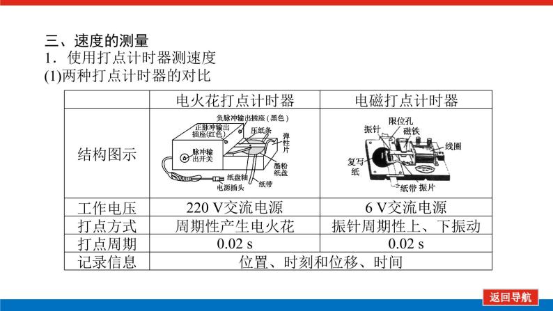 教科版高中物理必修第一册第一章描述运动的基本概念导学案+课件08