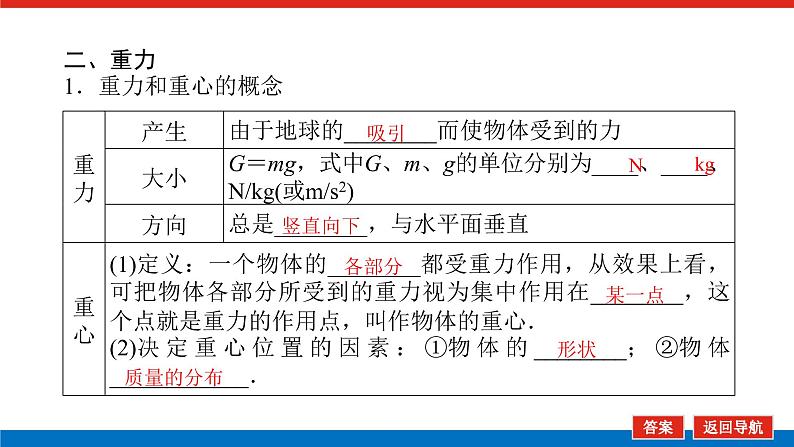 教科版高中物理必修第一册第三章相互作用导学案+课件08