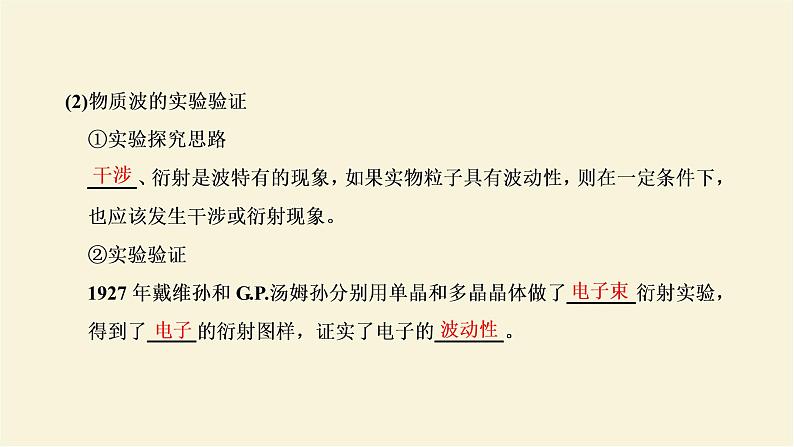 新人教版高中物理选择性必修第三册第四章原子结构和波粒二项性第5节粒子的波动性和量子力学的建立课件第3页