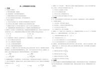 四川省泸州市2022年高一上学期物理期中考试试卷（附答案）