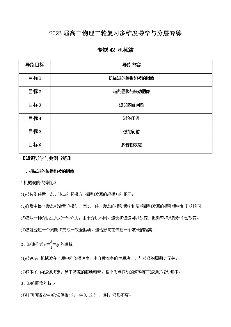 专题42 机械波（解析版）第1页