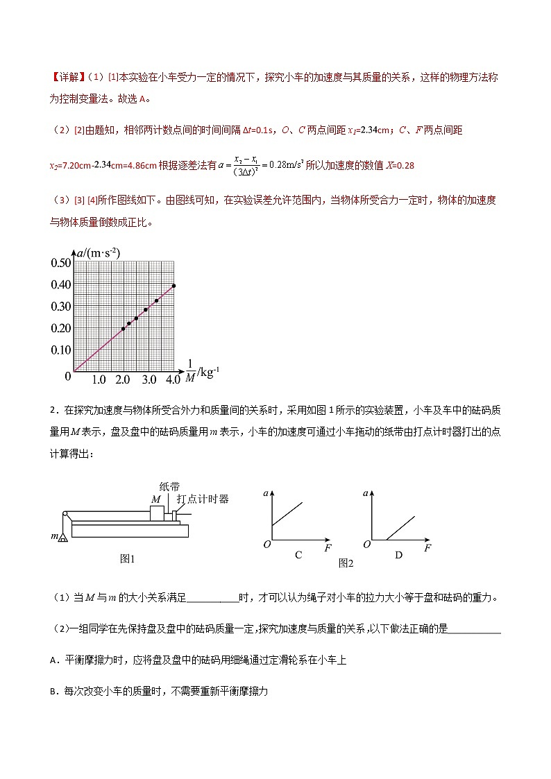专题19 探究加速度与力、质量的关系（解析版）第3页