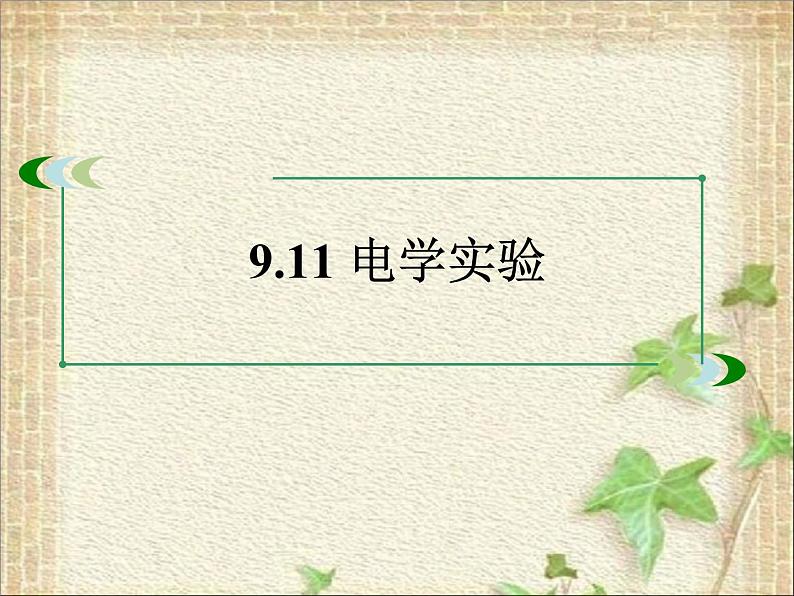 2023届高考物理二轮复习课件： 电学实验第2页