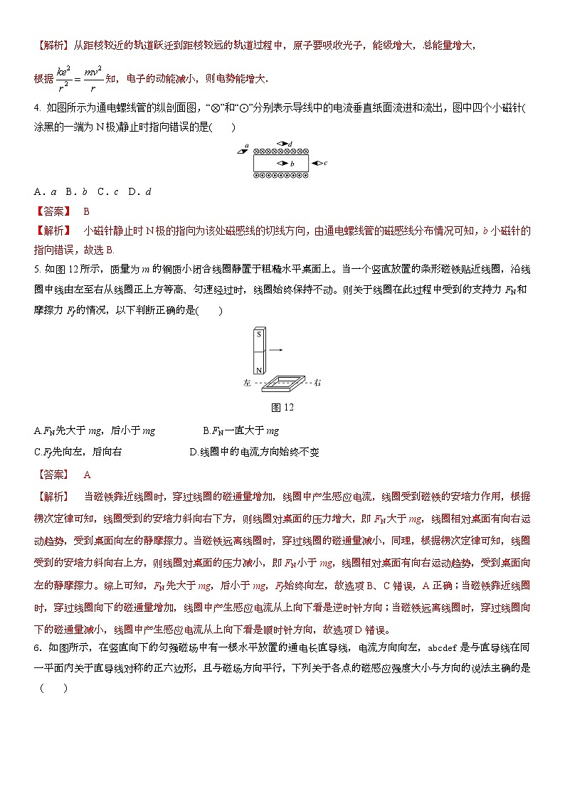 2022-2023学年高二第一学期阶段教学情况测试人教版物理模拟试题三(解析版)第2页