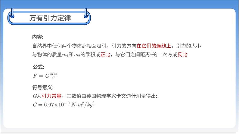 万有引力与宇宙航行章末总结【基础版】 课件06