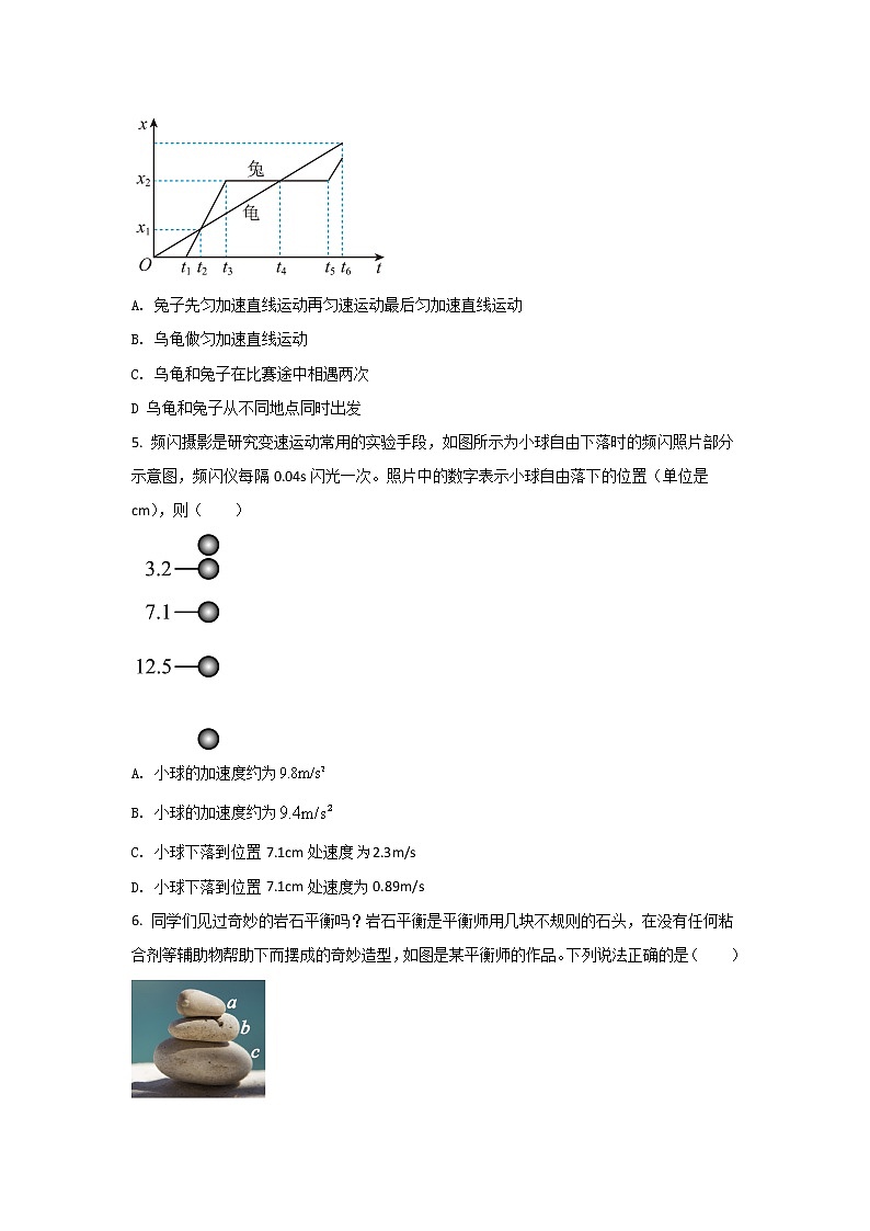 2021-2022学年山东省滨州市高一上学期期末考试物理试卷第2页