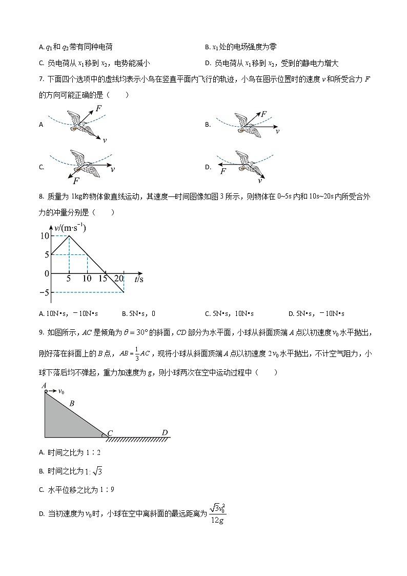 2023届河南省开封市高三上学期开学联考试题 物理（word版）03