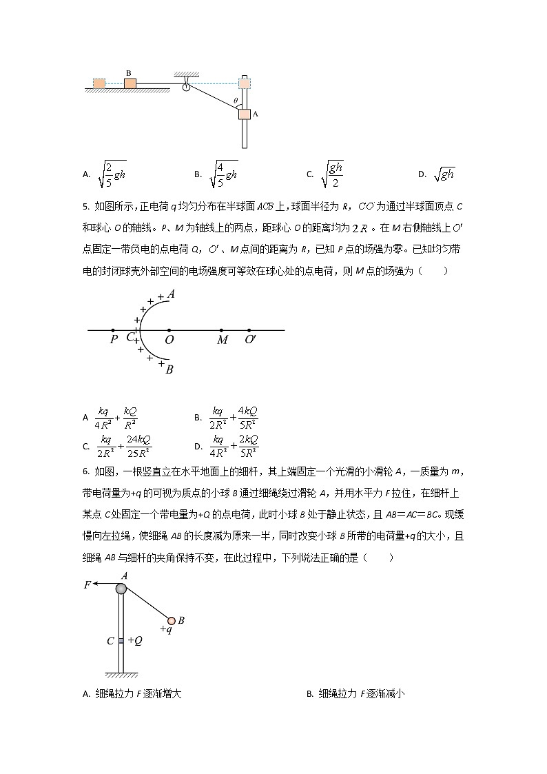 2022-2023学年湖南省长沙市第一中学高二上学期入学考试物理试题（Word版）02