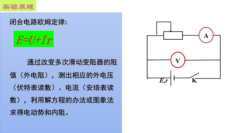 12.3 实验  电池的电动势和内阻的测量-2022-2023学年高一物理同步备课精选课件（人教版2019必修第三册)第4页