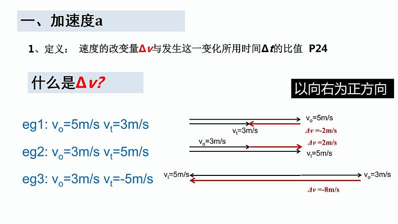 1.4 加速度 课件-2022-2023学年高一上学期物理人教版（2019）必修第一册 206